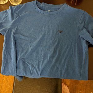 American Eagle Medium Blue Flex T-shirt Classic Fit